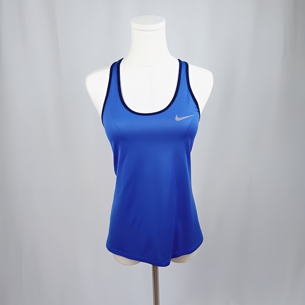 Nike Dri-FIT Two-Tone Blue Racerback Athletic Tank Top XS